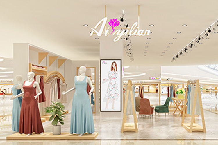 爱依莲女装店铺图片